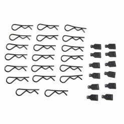 Duratrax 1/8 Body Clips (20) & Rubber Pull Tabs (12) for Parts, Electronics & Accessories