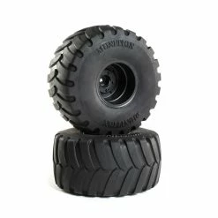 Duratrax Munition MT 2.2 Mounted Tires, Black (2) for Tires & Wheels