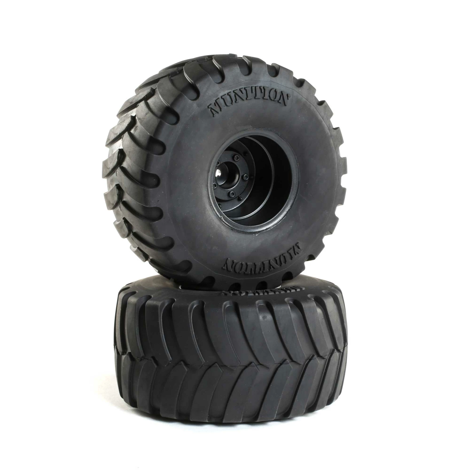 Duratrax Munition MT 2.2 Mounted Tires, Black (2) for Tires & Wheels 3 Duratrax Munition MT 2.2 Mounted Tires, Black (2) for Tires & Wheels