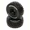 Duratrax SpeedTreads Breakaway SC Front Black Mounted (2): Traxxas Slash/Rustler, ECX 4X4 for Tires & Wheels -Duratrax store online DTXC2925 A0 00H6U23O