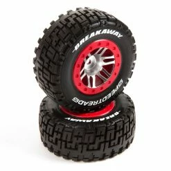 Duratrax SpeedTreads Breakaway SC Tire Front Mounted (2): Traxxas Slash/Rustler, ECX 4X4 for Tires & Wheels