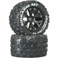 Duratrax Sidearm MT 2.8" Mounted 1/2" Offset C2 Tires, Black (2) for Tires & Wheels