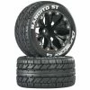 Duratrax Bandito ST 2.8 Mounted 1/2" Offset C2 Tires, Black (2) for Tires & Wheels -Duratrax store online DTXC3544 A0 3RTTMKWT