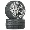 Duratrax Bandito ST 2.8" Mounted 1/2" Offset C2 Tires, Chrome (2) for Tires & Wheels -Duratrax store online DTXC3545 A0 LPXXMVN0