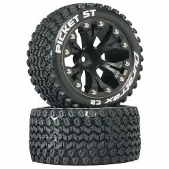 Duratrax Picket ST 2.8" 2WD Mounted 1/2" Offset Tires, Black (2) for Tires & Wheels