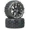 Duratrax Pistol ST 2.8" 2WD Mounted Rear C2 Tires, Black (2) for Tires & Wheels