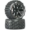 Duratrax Pistol ST 2.8" Mounted 1/2" Offset C2 Tires, Black (2) for Tires & Wheels