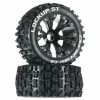 Duratrax Lockup ST 2.8" 2WD Mounted Front Tires, Black(2) for Tires & Wheels
