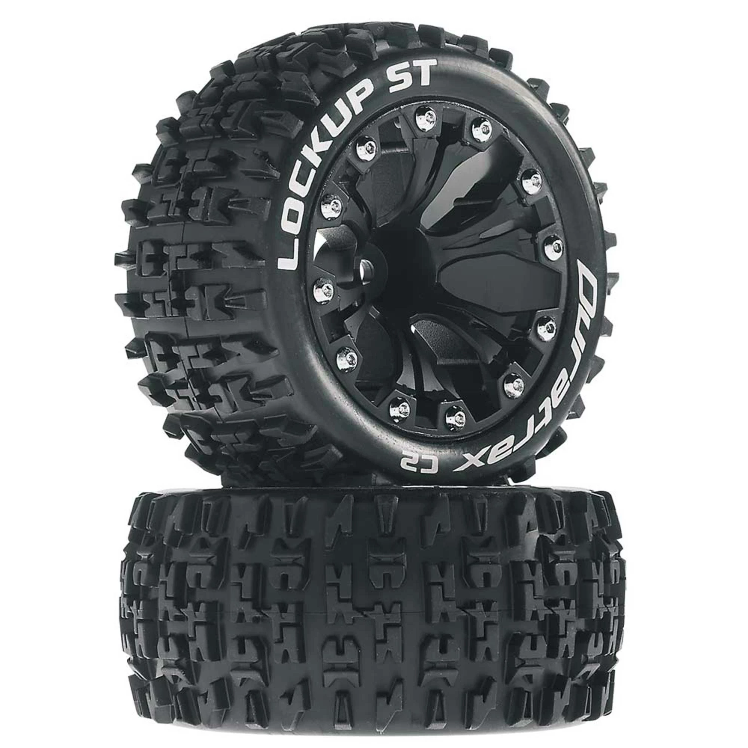 Duratrax Lockup ST 2.8" Mounted Offset Tires, Black (2) for Tires & Wheels 3 Duratrax Lockup ST 2.8" Mounted Offset Tires, Black (2) for Tires & Wheels