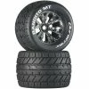 Duratrax Bandito MT 3.8" Mounted 1/2" Offset Tires, Chrome (2) for Tires & Wheels -Duratrax store online DTXC3577 A0 BMB99DF0