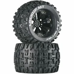 Duratrax Lockup MT 3.8" Mounted 1/2" Offset Tires, Black (2) for Tires & Wheels