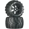 Duratrax Hatchet MT 3.8" Mounted Tires, Black (2) for Tires & Wheels