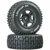 Duratrax Lockup SC Tire C2 Mounted Black Rear: Slash (2) for Tires & Wheels
