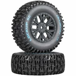 Duratrax Lockup SC Tire C2 Mounted: SC10 4x4 (2) for Tires & Wheels