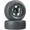 Duratrax Posse SC C2 Mounted Tires, Front: Slash (2) for Tires & Wheels