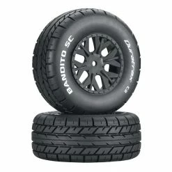 Duratrax Bandito SC C2 Mounted Tires: SC10 4x4 (2) for Tires & Wheels