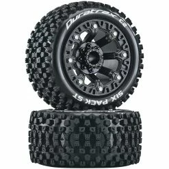Duratrax Six Pack ST 2.2 Tires, Black (2) for Tires & Wheels