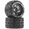 Duratrax Sidearm MT 2.8 Mounted Tires, Chrome 14mm Hex(2) for Tires & Wheels