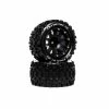 Duratrax Six Pack MT Belted 2.8" 2WD Mounted Rear Tires, .5 Offset, Black (2) for Tires & Wheels