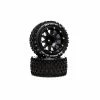 Duratrax Six Pack ST Belted 2.8" 2WD Mounted Rear Tires, .5 Offset, Black (2) for Tires & Wheels -Duratrax store online DTXC5535 A0 9DM4KYXH