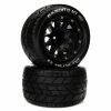 Duratrax Bandito MT Belted 2.8" Mounted Front/Rear Tires, 14mm Black (2) for Tires & Wheels