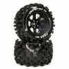 Duratrax FAZE MT 2.8 Mounted F/R Tires, C2 14mm Black (2) for Tires & Wheels