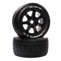 Duratrax Bandito X Belted Mounted Black 24mm Kraton 8S (2) for Tires & Wheels