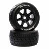 Duratrax Bandito Mounted Black 24mm Kraton 8S (2) for Tires & Wheels