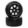 Duratrax Six Pack Mounted Black 24mm Kraton 8S (2) for Tires & Wheels -Duratrax store online DTXC5592 A0 M8OC8TXM