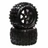 Duratrax Lockup ST Belt 3.8" Mounted Front/Rear Tires 0 Offset 17mm, Black (2) for Tires & Wheels -Duratrax store online DTXC5614 A0 6VZPPI58