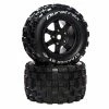 Duratrax Stakker ST Belt 3.8" Mounted Front/Rear Tires 0 Offset 17mm, Black (2) for Tires & Wheels -Duratrax store online DTXC5622 A0 PK4DM2HP