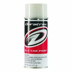 Duratrax Polycarb Spray, Bright White, 4.5 oz for Paints