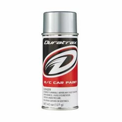 Duratrax Polycarb Spray, Silver Streak, 4.5 oz for Paints